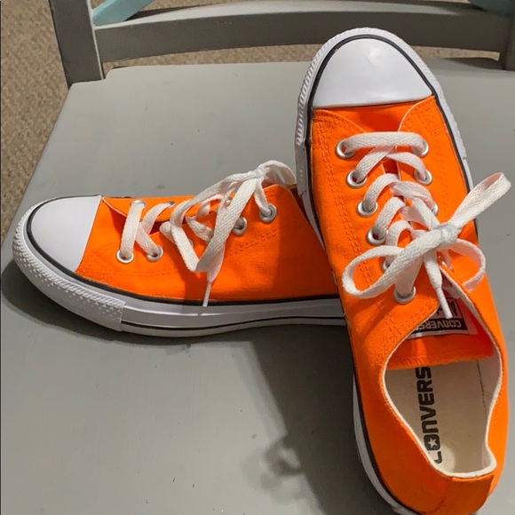 orange converse shoes